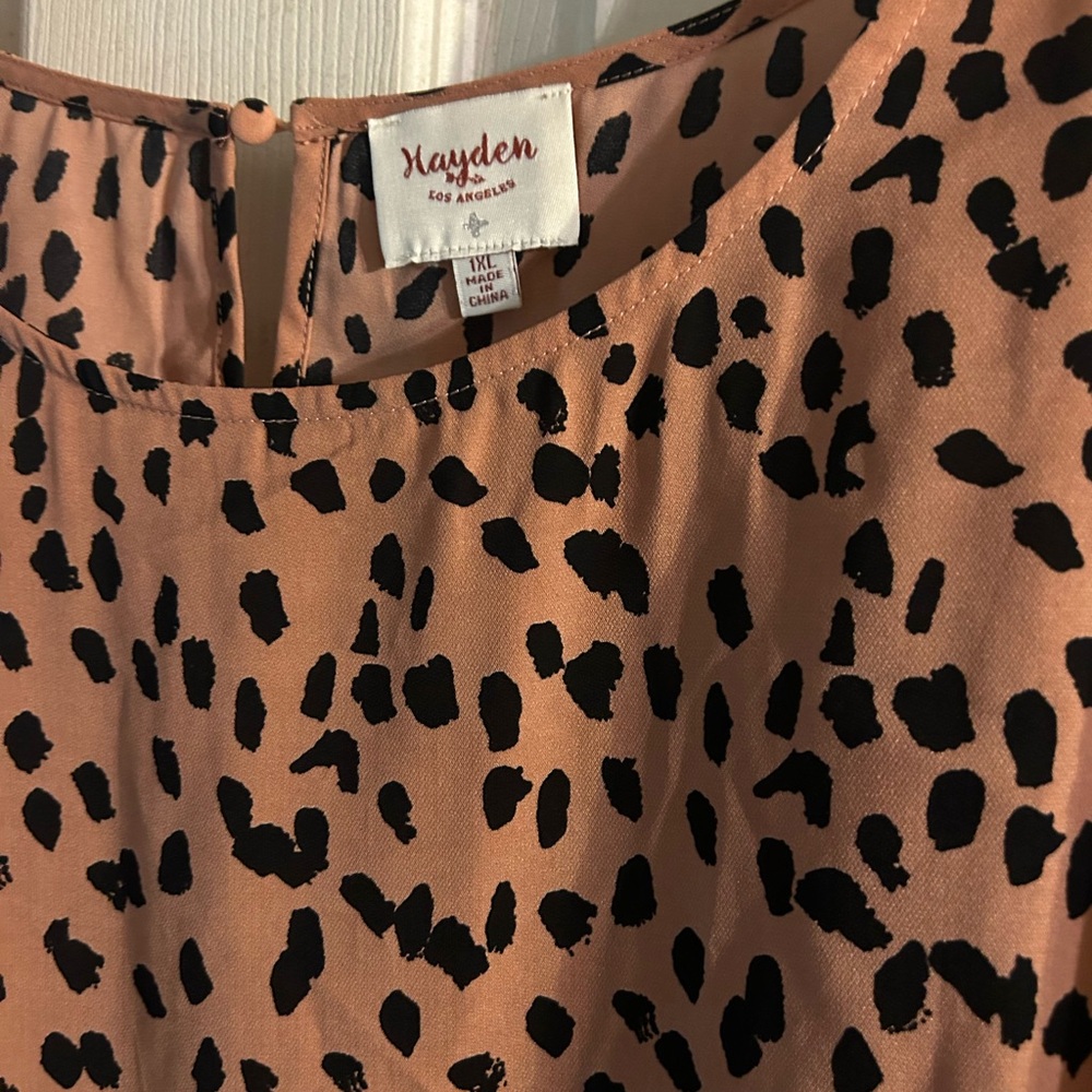 Hayden Los Angeles dot asymmetrical swing dress - Picture 6 of 7